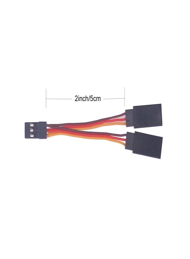 OliRC 6pcs Servo Y Cable 1 to 2 Y Leads Male to Female Extension Lead Wire for RC Airplane Model(C171-6) - Image 3